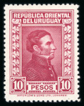 Stamp of Large Lots and Collections Uruguay: with 1895 to 3p (both) and a superb range