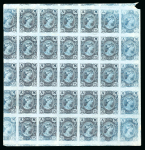 Stamp of Greece 1902 Metal Value 25L plate proof sheet of 30 on bluish