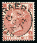 Stamp of Great Britain » Collections 1840-1935 collection housed on pages in 3 albums