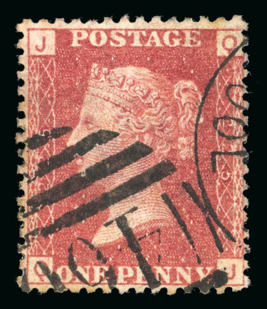 Stamp of Great Britain » 1854-70 Perforated Line Engraved 1d red pl.225 QJ fine used, some lightly toned perfs