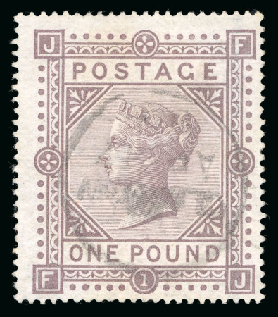 Stamp of Great Britain » 1855-1900 Surface Printed » 1867-83 High Values 1867-83 wmk MC £1 brown-lilac fine used