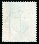 Stamp of Great Britain » 1855-1900 Surface Printed » 1867-83 High Values 1867-83 wmk Anchor 10s grey-green on blued paper used with Strand cds