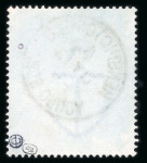 Stamp of Great Britain » 1855-1900 Surface Printed » 1883-84 & 1888 High Values 1883-84 10s cobalt on blued paper fine used with superb cds