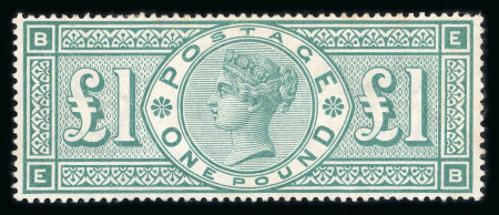 Stamp of Great Britain » 1855-1900 Surface Printed » 1887-1900 Jubilee Issue & 1891 £1 Green 1887-92 £1 green mint