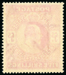 Stamp of Great Britain » King Edward VII » 1902-10 De La Rue Issues 1902-10 5s deep bright carmine mint n.h.