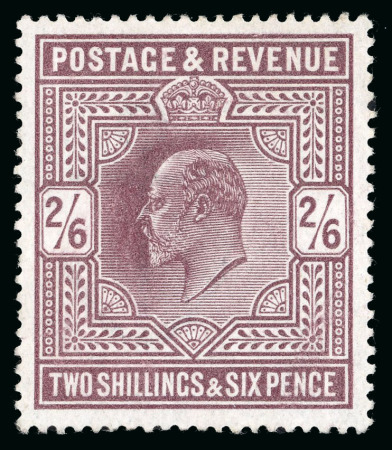 Stamp of Great Britain » King Edward VII » 1911-13 Somerset House Issues 1911-13 Somerset House 2s6d dark purple mint