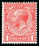 Stamp of Great Britain » King George V » 1912-24 Profile Head Issues 1913 Multiple Cypher 1/2d bright green and 1d dull scarlet mint