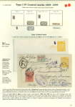 Stamp of Persia » Postal Stationery 1899 Second Issue with arabesque control handstamp, four envelopes of 5ch yellow