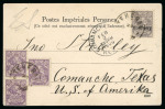 Stamp of Persia » 1896-1907 Muzaffer ed-Din Shah (SG 113-297) 1906-07 two picture postcards sent at print matter rate to US and France