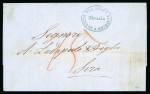 Stamp of Romania » Austrian Levant Post Offices 1854-1866 Folded entires from three different towns,