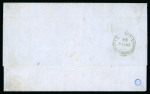 Stamp of Romania » Austrian Levant Post Offices 1854-1866 Folded entires from three different towns,