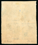 Stamp of Indian States » Barwani 1917-21 1/4a light blue in imperf. block of four on medium wove paper, used