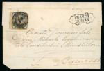 Stamp of Romania » United Principalities 1862-1864 30 parale blue, just touched to large margins, unusually