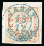 Stamp of Romania » 1858 (1st Nov.) - 1861 Moldavia - Handstruck at Jassy - Imperforate 80 Parale on white paper, close to good margins, tied