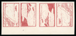 Stamp of Colombia » Airmails 1920, 10c red-brown, second setting, horizontal strip of four including tête-bêche