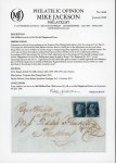 Stamp of Great Britain » 1840 2d Blue (ordered by plate number) 1841 (Jul 19) entire to Preston, endorsed "Registered/No 58/ 1/-" in red, bearing 1840 2d blue pl.2 pair