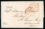 Stamp of Ireland » Pre-Stamp Postal History » Local Post Period - 1773-1840 1840 (April 22nd) Folded entire from Hollywood, Co. Down