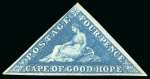 Stamp of South Africa » Cape of Good Hope 1855-63 Perkins Bacon 4d deep blue on white paper,
