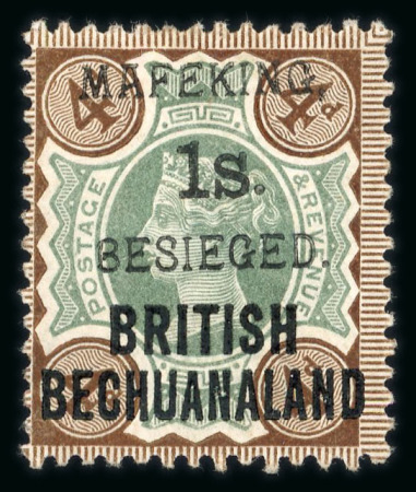 Stamp of South Africa » Mafeking 1900 Besieged 1s on 4d green and purple-brown, mint,