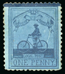 Stamp of South Africa » Mafeking 1900 Goodyear 1d pale blue on blue, unused, fine and
