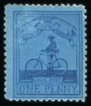 Stamp of South Africa » Mafeking 1900 Goodyear 1d deep blue on blue, mint with gum,
