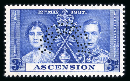 Stamp of Ascension 1937 Coronation complete nh mint set of three, showing