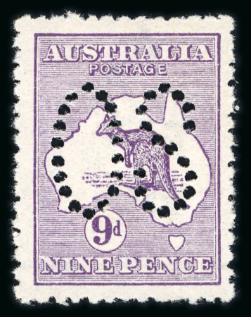 Stamp of Australia » Commonwealth of Australia 1913 Official 9d violet, die II, mint
