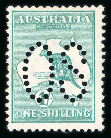 Stamp of Australia » Commonwealth of Australia 1913 Official 1s emerald, die II, mint