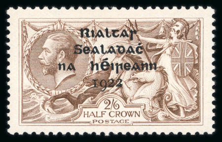 Stamp of Ireland » 1922 (Jul-Nov) Thom Overprints (T25-T41) 2s6d grey-brown, mint, good colour and centring, fresh