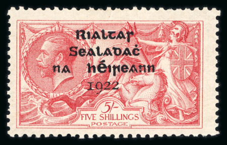 Stamp of Ireland » 1922 (Jul-Nov) Thom Overprints (T25-T41) 5s pale rose red mint