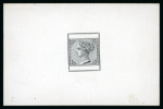 Stamp of Cyprus » Queen Victoria Keyplate Issues 1881 Master die proof, die I, key plate design showing blank duty tablets