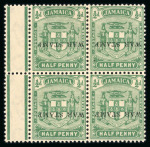 Stamp of Jamaica 1916 War Stamp 1/2d yellow-green, mint and mint nh,