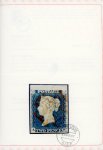 Stamp of Great Britain » 1840 2d Blue (ordered by plate number) 1840 2d. blue, Pl. 1, AE, a superb marginal example