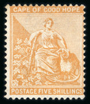 Stamp of South Africa » Cape of Good Hope 1871-76 CC 1/2d to 5s attractive group of unused and mint singles