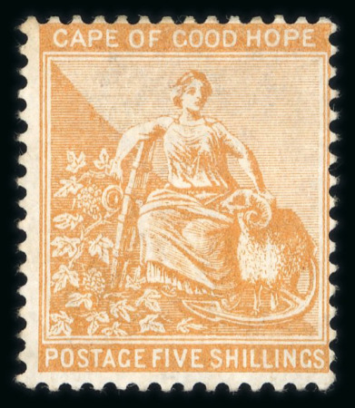 Stamp of South Africa » Cape of Good Hope 1871-76 CC 1/2d to 5s attractive group of unused and mint singles