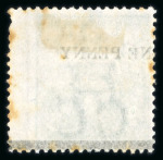 Stamp of South Africa » Cape of Good Hope 1874-76 CC 1d on 1s green, two mint singles, one with surcharged shifted