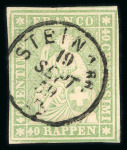 Stamp of Large Lots and Collections Switzerland: 1845-1949, kleines Steckbuch mit besseren Marken meist in besserer Erhaltung