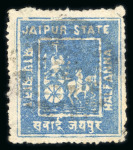 Stamp of Indian States » Jaipur 1904-47, collection in a stockbook from the first issues onwards