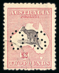 Stamp of Australia » Commonwealth of Australia 1915-28 Kangaroo Official £2 black and rose, used