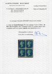 Stamp of Great Britain » 1840 2d Blue (ordered by plate number) 1840 2d bright blue pl.1 HC/ID, an exquisite mint block of four