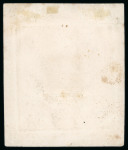 Stamp of Great Britain » Line Engraved Essays, Plate Proofs, Colour Trials and Reprints January 1840 1st rejected die for the 1d. stamp in black (fourth stage) with POSTAGE ONE PENNY excised