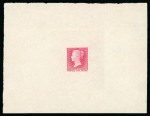 Stamp of Great Britain » Line Engraved Essays, Plate Proofs, Colour Trials and Reprints 1935 reprint of the first (rejected) die of the One Penny stamp in rose carmine on watermarked paper