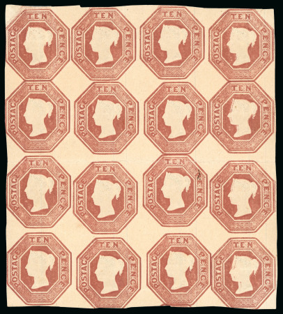 Stamp of Great Britain » 1847-54 Embossed 1848 10d. brown, Die II,  in an incomparable and simply