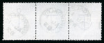 Stamp of Great Britain » 1855-1900 Surface Printed » 1867-83 High Values 1882 £1 brown-lilac pl.1 FB-FD horizontal used strip of three