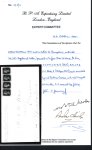 Stamp of Great Britain » 1840 1d Black and 1d Red plates 1a to 11 1841 (6 Feb) entire letter to Shropshire endorsed "No 257 Registered Letter" bearing four 1840 1d. blacks