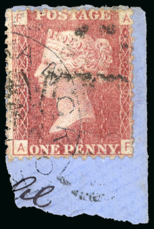Stamp of British P.O. in Siam (Bangkok) » Cancellations » Siam used on Great Britain Great Britain: 1864 1d rose red, plate 150, tied on