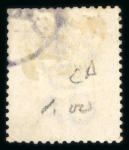 Stamp of British P.O. in Siam (Bangkok) » Cancellations » Siam cancels used on Hong Kong 1884 CA 10c dull mauve, cancelled by part "BANGKOK"