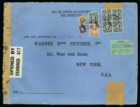 Stamp of Great Britain » Collections 1937-52 comprehensive and extensive 6-frame exhibit collection of KGVI covers