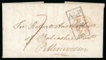 Stamp of Great Britain » Collections 1813-39, Exhibit collection of 148 Scottish 'Add 1/2d' covers