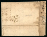 Stamp of Great Britain » Postal History » Pre-Adhesive & Stampless 1750 Wrapper with a reasonable strike of the rare Perth "Lamb" hs